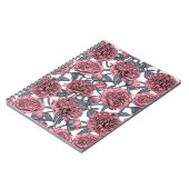 Carnet Jardin de pivoines roses (Côté gauche)