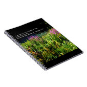 Carnet Jardin de tourbières avec 1 Corinthiens 3:7 (Côté Droit)