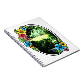 Carnet Jardin d'Eden avec cadre coloré (Côté Droit)