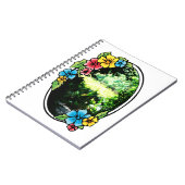 Carnet Jardin d'Eden avec cadre coloré (Côté gauche)