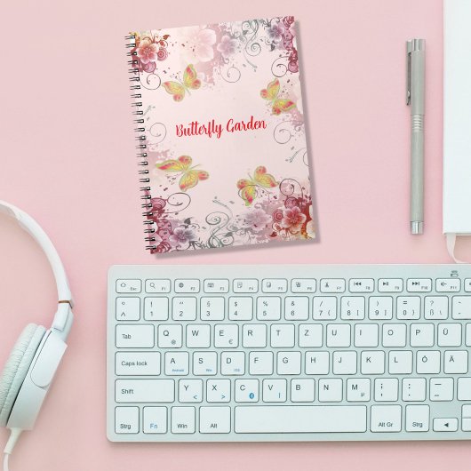 Carnet Jardin des papillons