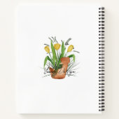 Carnet Jardin d'illustration florale d'aquarelle mite (Dos)