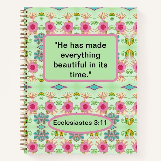 Carnet Jardin Éclectique Enchantant : Beauté Florale Dive (Devant)