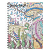 Carnet Jardin enchanté aux champignons magiques (Devant)