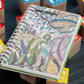 Carnet Jardin enchanté aux champignons magiques