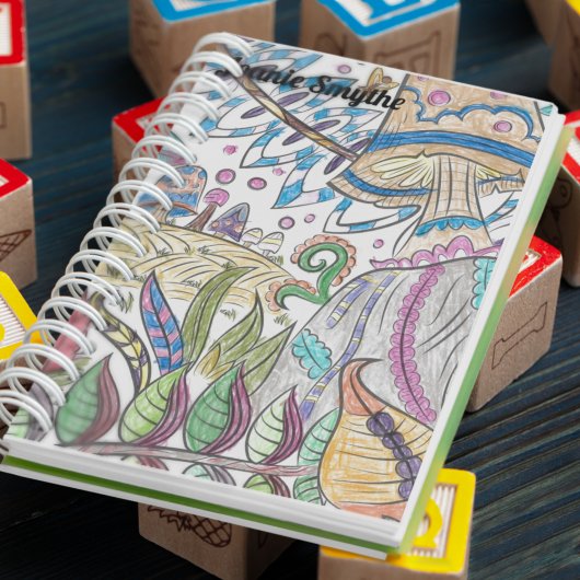 Carnet Jardin enchanté aux champignons magiques