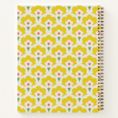 Carnet Jardin Fleur Jaune Retro Motif (Dos)