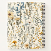 Carnet Jardin fleur sauvage Floral (Dos)
