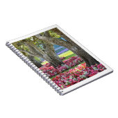 Carnet Jardin fleuri avec arbres photo spirale (Côté Droit)
