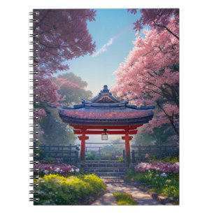 Carnet Jardin fleuri avec de belles fleurs