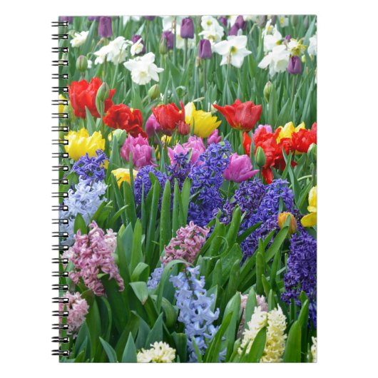 Carnet Jardin fleuri coloré (Devant)