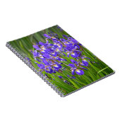 Carnet Jardin fleuri d'iris pourpre (Côté Droit)