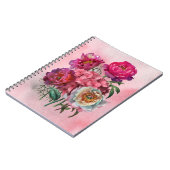 Carnet Jardin fleuri romantique (Côté gauche)