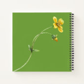 Carnet Jardin Fleurs de prairie Carré des abeilles papill (Dos)
