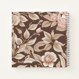 Carnet Jardin Floral Mocha