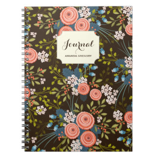 Carnet Jardin floral Rose sauvage Ordinateur portable per
