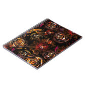 Carnet Jardin foncé Automne Fleurs vives automne (Côté gauche)