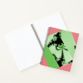 Carnet Jardin fractal vert et crémeux (Intérieur)