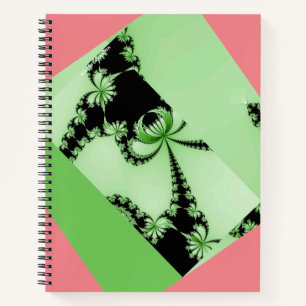 Carnet Jardin fractal vert et crémeux