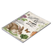 Carnet Jardin français Vintage moderne Rabbit (Côté gauche)