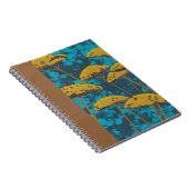 Carnet Jardin Golden Yarrow avec Arrière - plan bleu (Côté Droit)