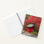 Carnet Jardin japonais d'automne et temple rouge (Intérieur)