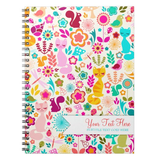 Carnet Jardin Kitty (Devant)