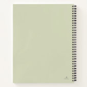 Carnet Jardin minimaliste Dark Academia botanique Lecteur (Dos)
