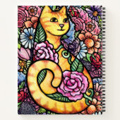 Carnet Jardin Orange Tabby Chat (Dos)