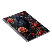 Carnet Jardin Rose du Corbeau Noir (Côté Droit)