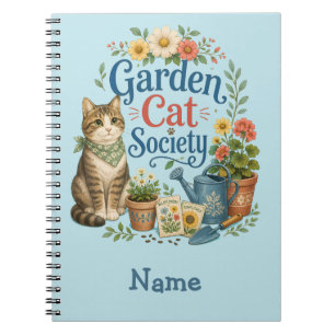 Carnet Jardin Société Féline Cottagecore Florales