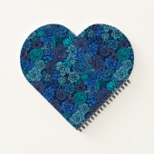 Carnet Jardin succulent en bleu (Dos)