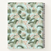 Carnet Jardin tropical Motif orchidée et palmier (Dos)