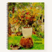 Carnet Jardin Verdure Centre Watercolor Gardener (Devant)