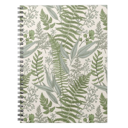 Carnet Jardin vert fleuri (Devant)