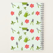 Carnet Jardin vert Monogramme personnalisé (Verso)