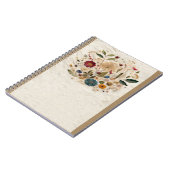Carnet Jardin Whimsical Pressé Fleurs Bohème (Côté gauche)