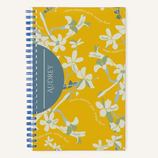 CARNET JASMIN FOCUS JAUNE (Recto)