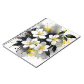 Carnet Jasmine - Fleurs aquarelles (Côté gauche)