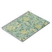 Carnet Jasmine jaune vert par William Morris (Côté gauche)