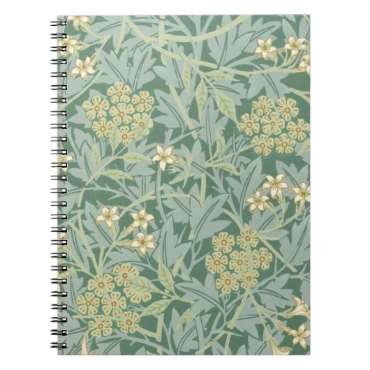 Carnet Jasmine jaune vert par William Morris (Devant)