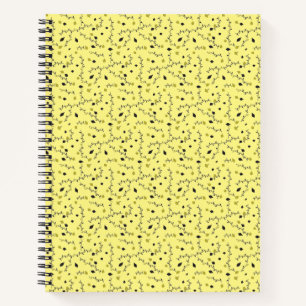 carnet jaune art feuille