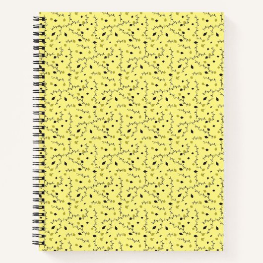 carnet jaune art feuille (Devant)