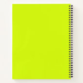 Carnet Jaune Chartreuse uni (Dos)