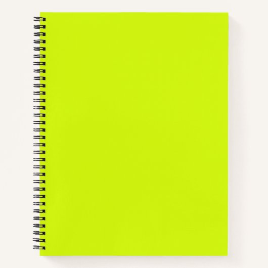 Carnet Jaune Chartreuse uni (Devant)
