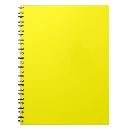 Carnet Jaune clair et ensoleillé (Devant)