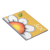 Carnet jaune Daisy Joy (Côté Droit)