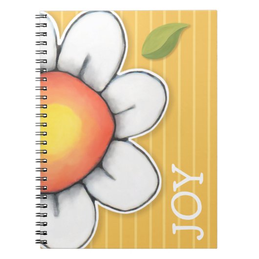Carnet jaune Daisy Joy (Devant)