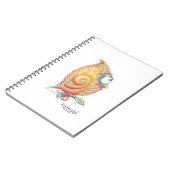 Carnet jaune de hibou (Côté gauche)