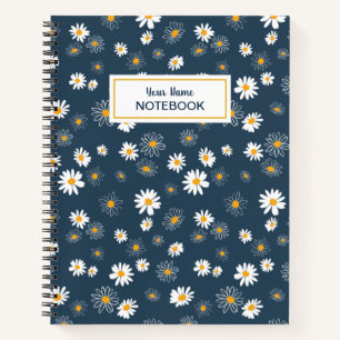Carnet Jaune de la Marine Nom Fleurs de marguerites jaune